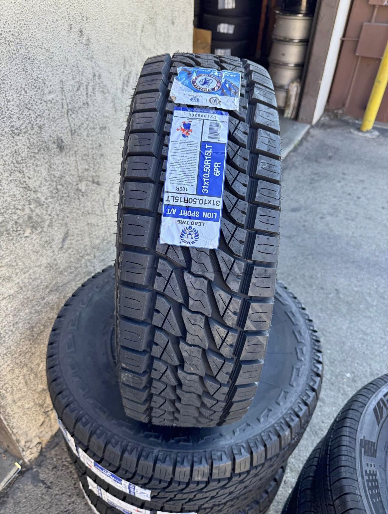 LT 31x10.50R15 Lionsport A/T 6 ply new 4 tires Free Mount Balance installed 31" 15"