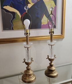 Vintage Crystal Table Lamp