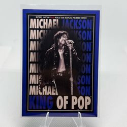 Micheal Jackson Bad World Tour Keepsake Premier Edition 4 Card Lot