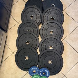 ROGUE BUMPER PLATES BY HI-TEMP 225lbs total