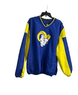 Men’s Los Angeles Rams NFL Pullover Windbreaker Jacket Size XL