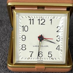 VintageWestclox Folding Travel Clock