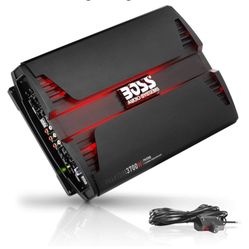 BOSS Audio Systems PV3700 5 Channel Car Stereo Amplifier – 3700 High Output, 5 Channel, 2/4 Ohm Stable, Low/High Level Inputs, High/Low Pass Crossover