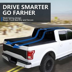 6.8'/81" Soft Roll Up Tonneau Cover Compatible for 1 F-150 |1 F-250 |1997 F-250 HD Vinyl Truck Bed Cover | Styleside