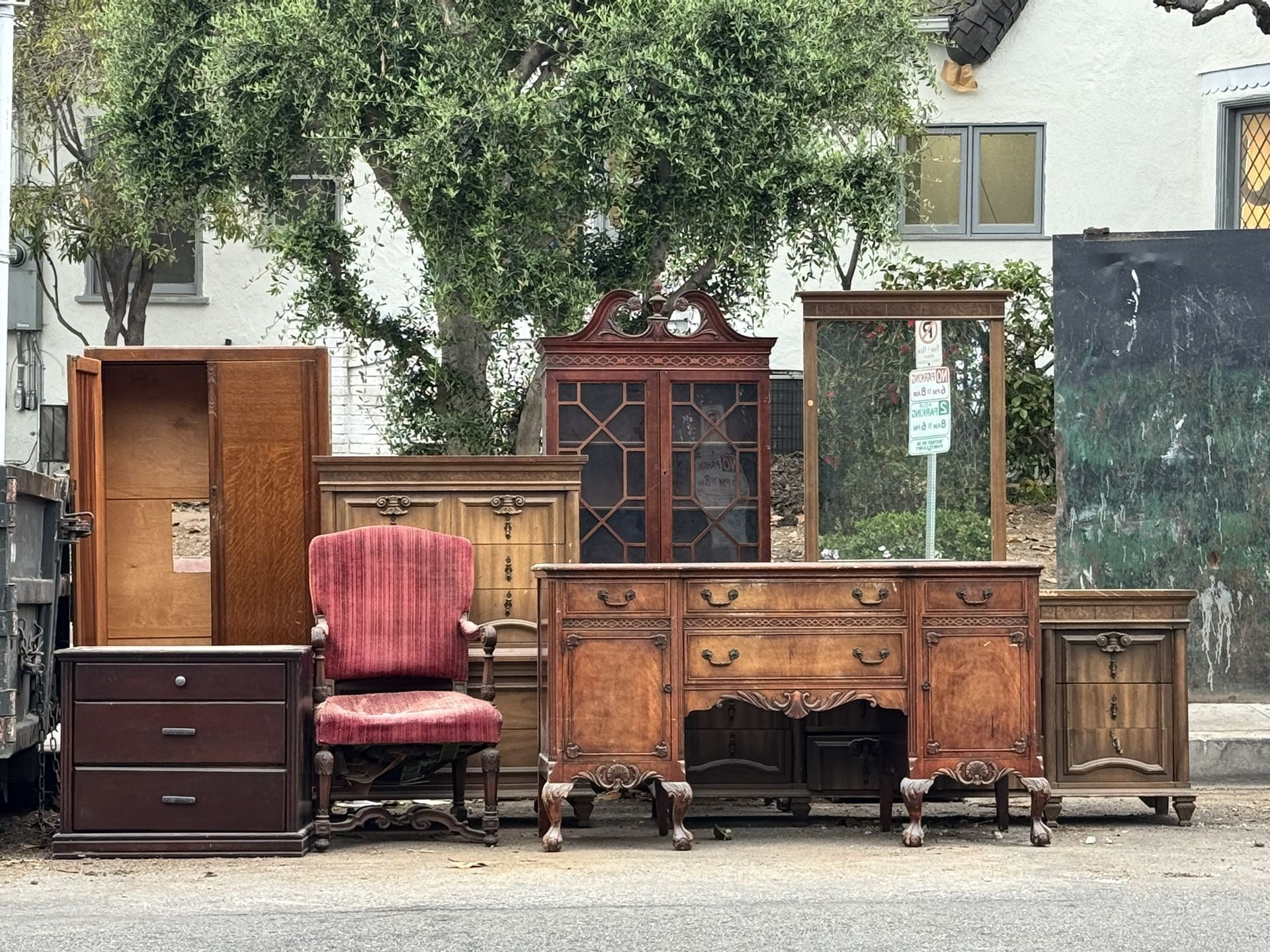 FREE ANTIQUE FURNITURE AND REFRIGERATORS