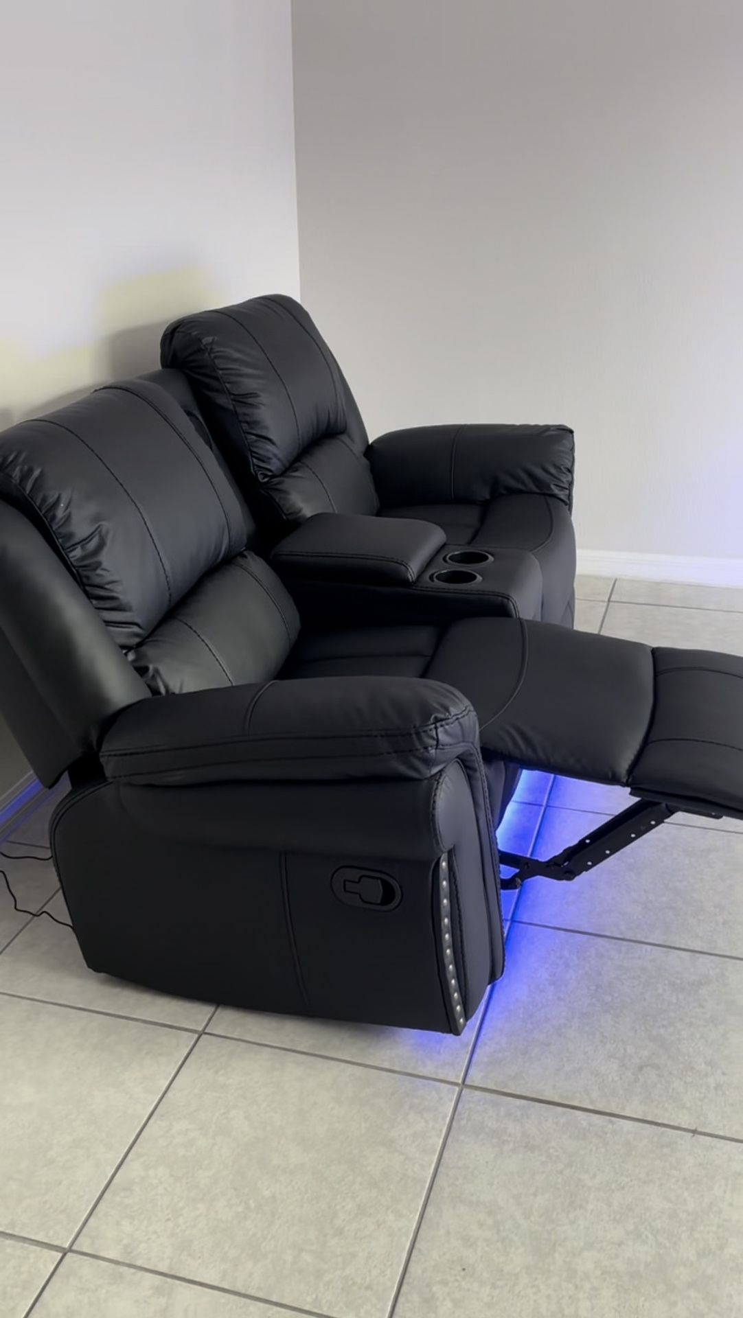 Recliner Bluetooth Two Piece Couch
