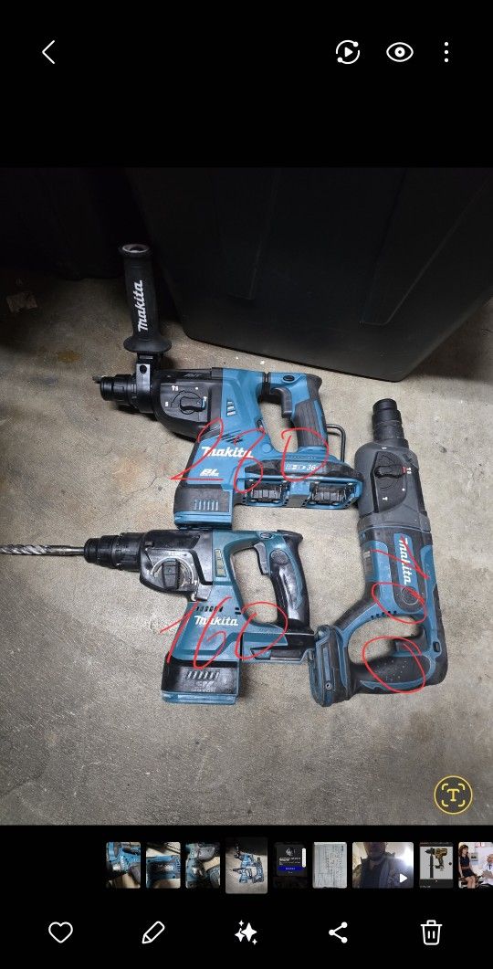 Makita 18v Rotary Hammers