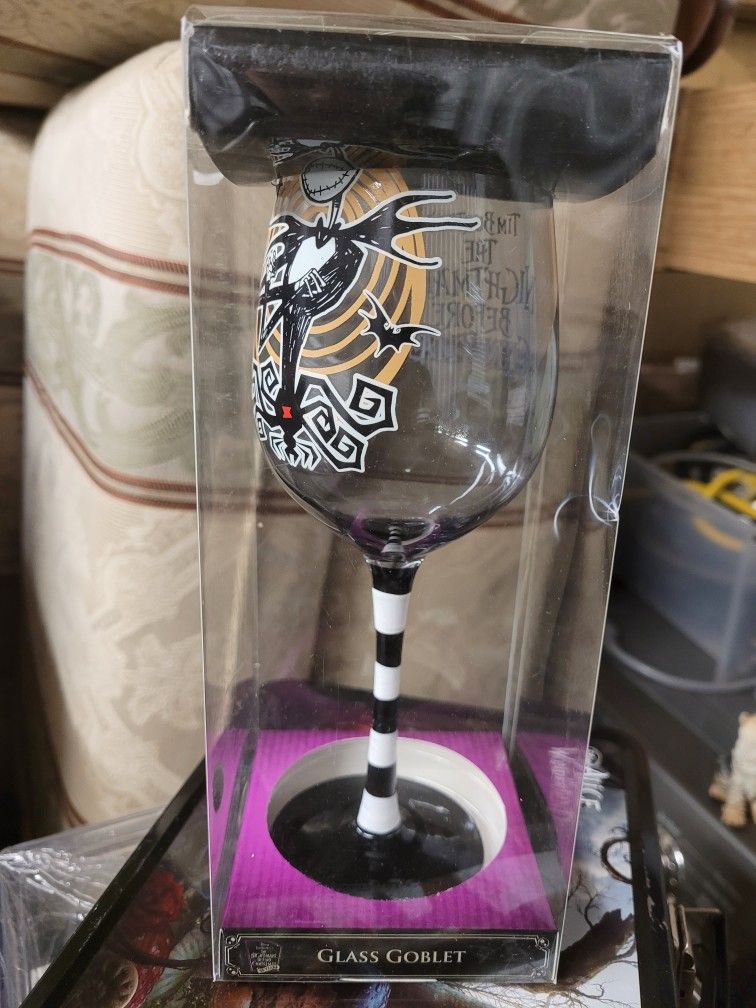 The Nightmare Before Christmas Glass Goblet