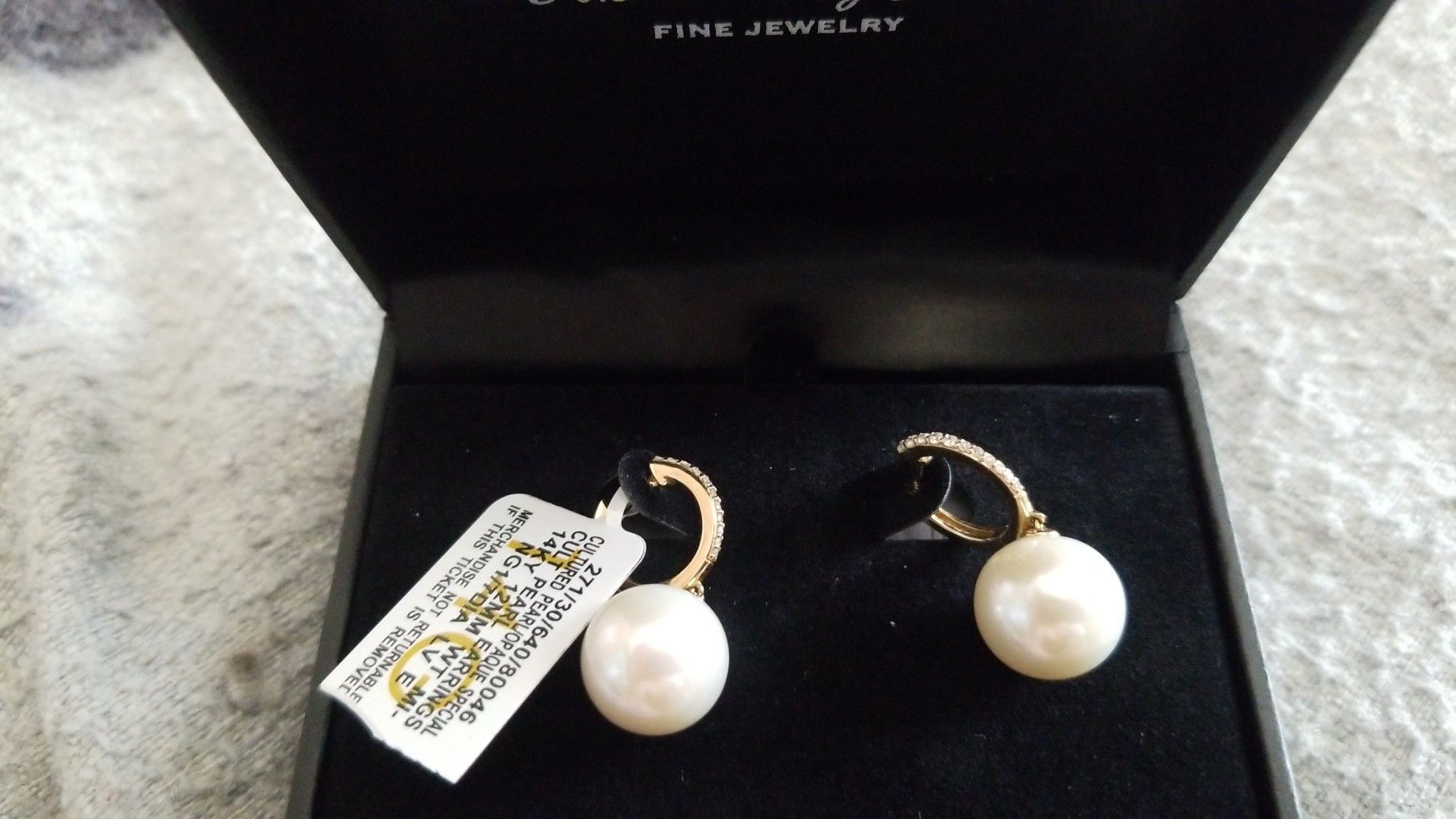  Diamond and Pearl earrings