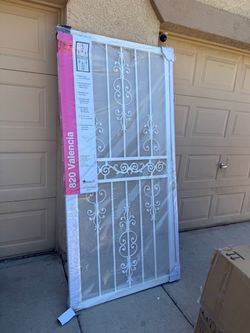 36x80 WHITE SECURITY DOOR LEFT IR RIGHT NEW