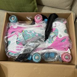 Size L Size L Roller Skates for Kids Girls, 4 Sizes Adjustable Toddler Kids Roller Skates