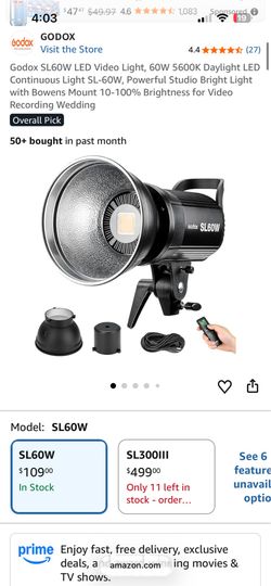 Godox SL60W LED Video Light