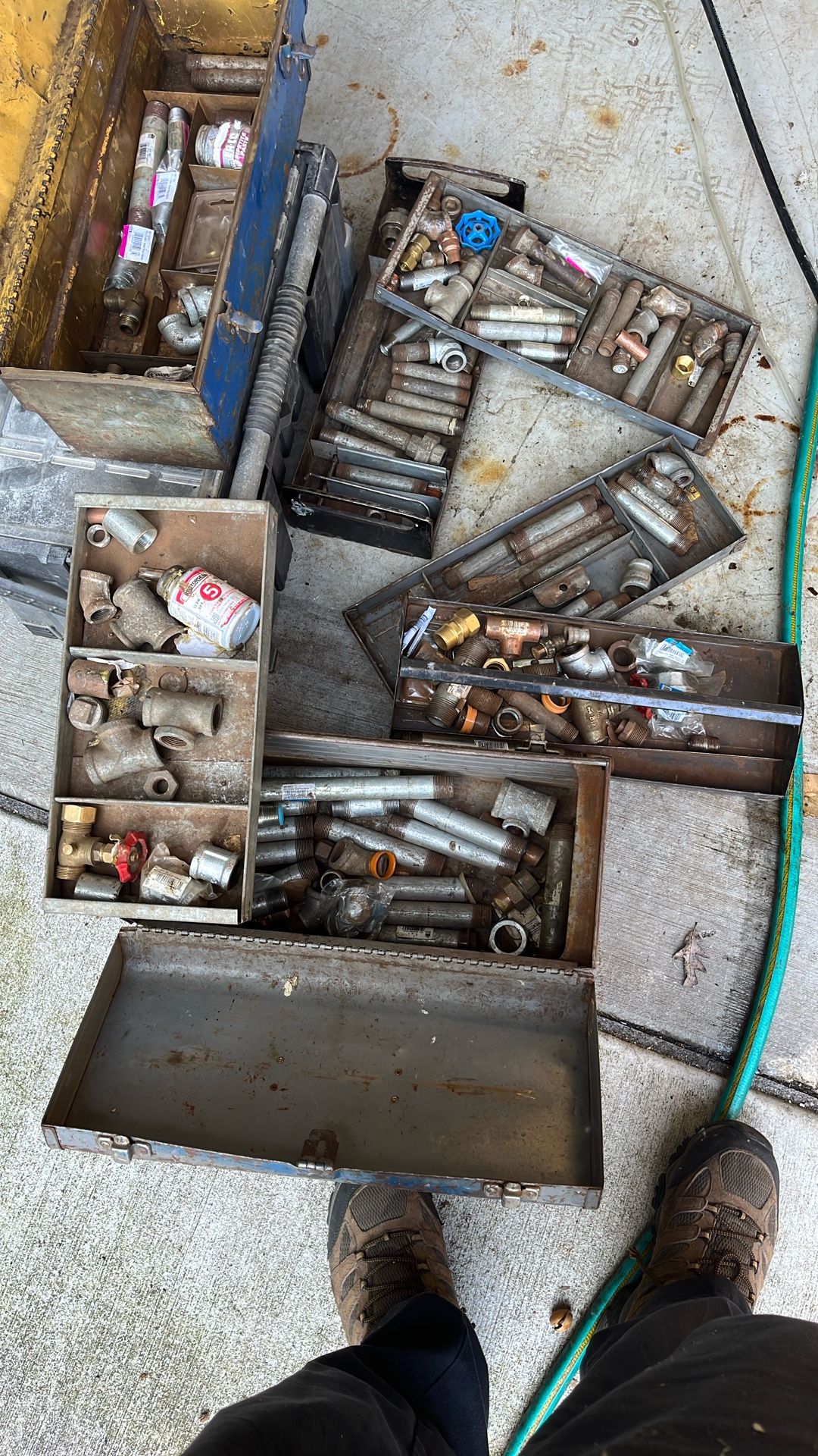 2 Tool Boxes Galvanized Pipe