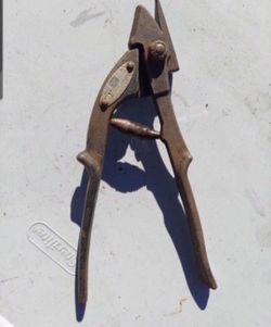 Vintage Strap Cutter Interlake Steel-Corp Acme Model E 14A0 Cast Iron Chicago