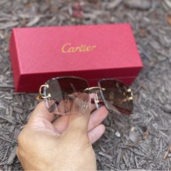 Cartier Glasses- Brown Gold