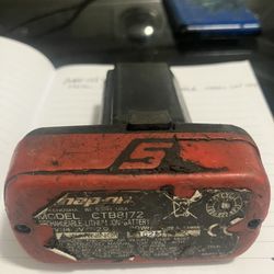 Snap-on CTB8172 14.4V MicroLithium battery.