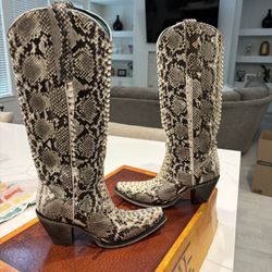 Women’s Handcrafted Python Tall Boots 