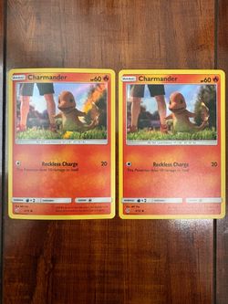 Pokemon Charmander 4/18 Detective Pikachu Holo Rare Lot of 2 NM 🔥