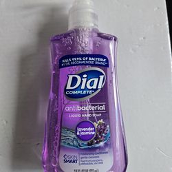 Dial Jabón Líquido de Manos Antibacterial Defense Lavanda y Jazmín, 7.5 fl oz