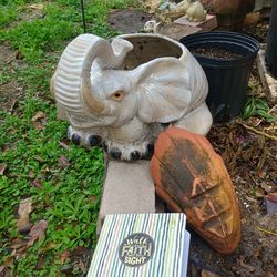 Elephant University of Alabama pot for plants also terracotta cornucopia