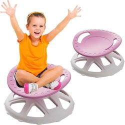Sensory Spinning Chair,with Double Armrests 360° Spinning PE Material Easy to Carry Spin Seats for Autistic Children Relief Motion Sickness Play Equip