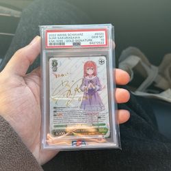 Signed “Sumi” Rent A Girlfriend Weiss Schwartz PSA 10 1/34 In The World