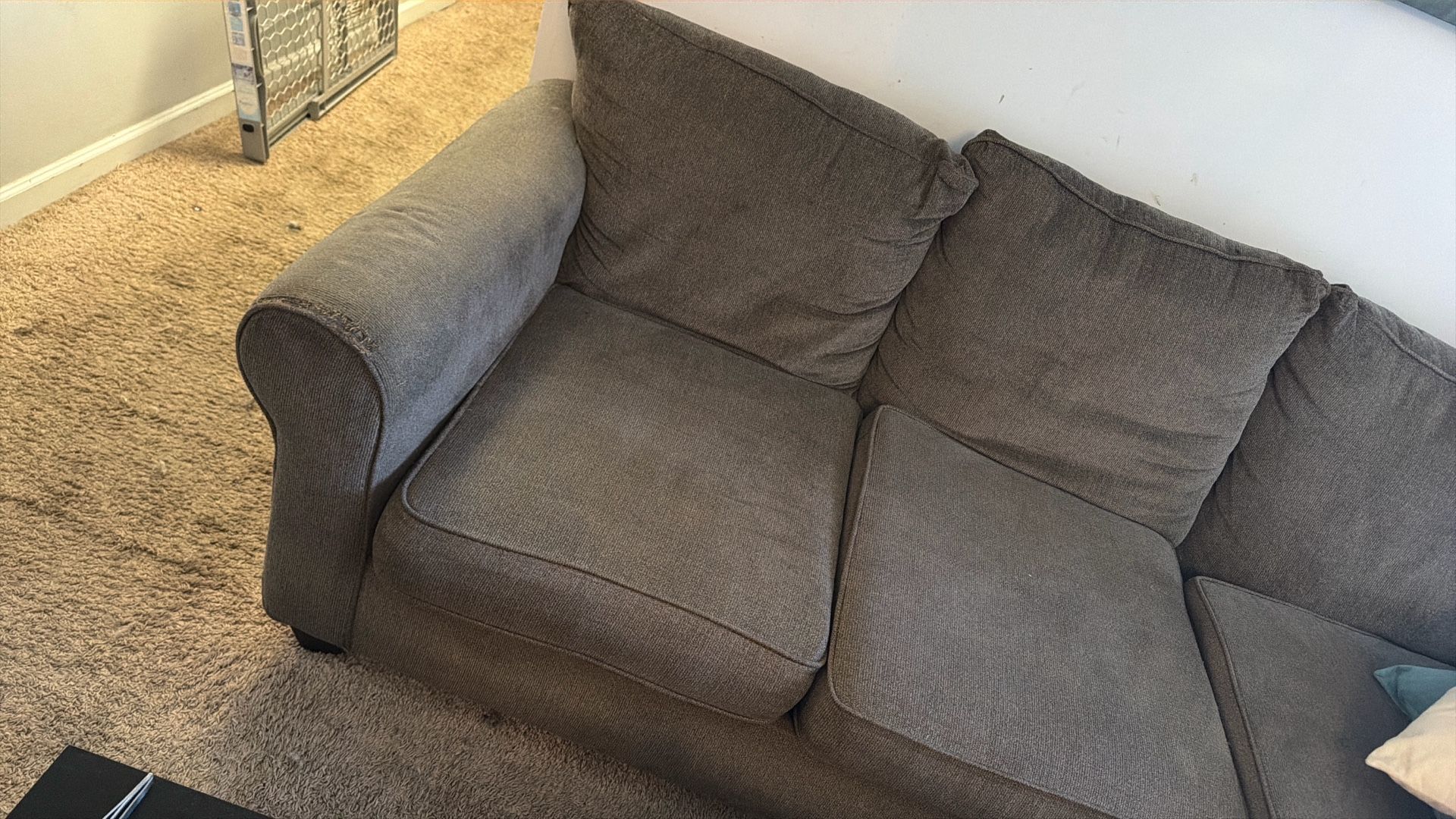 Fabric section couch