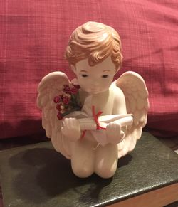 Ceramic angel little boy