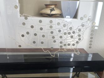 Light up State Quarters Collection On Display map 