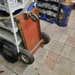 Heavy Duty Steel Plate With Pneumatic And Hard Casters