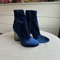 ALDO Blue Heel Boots Women’s Size 6