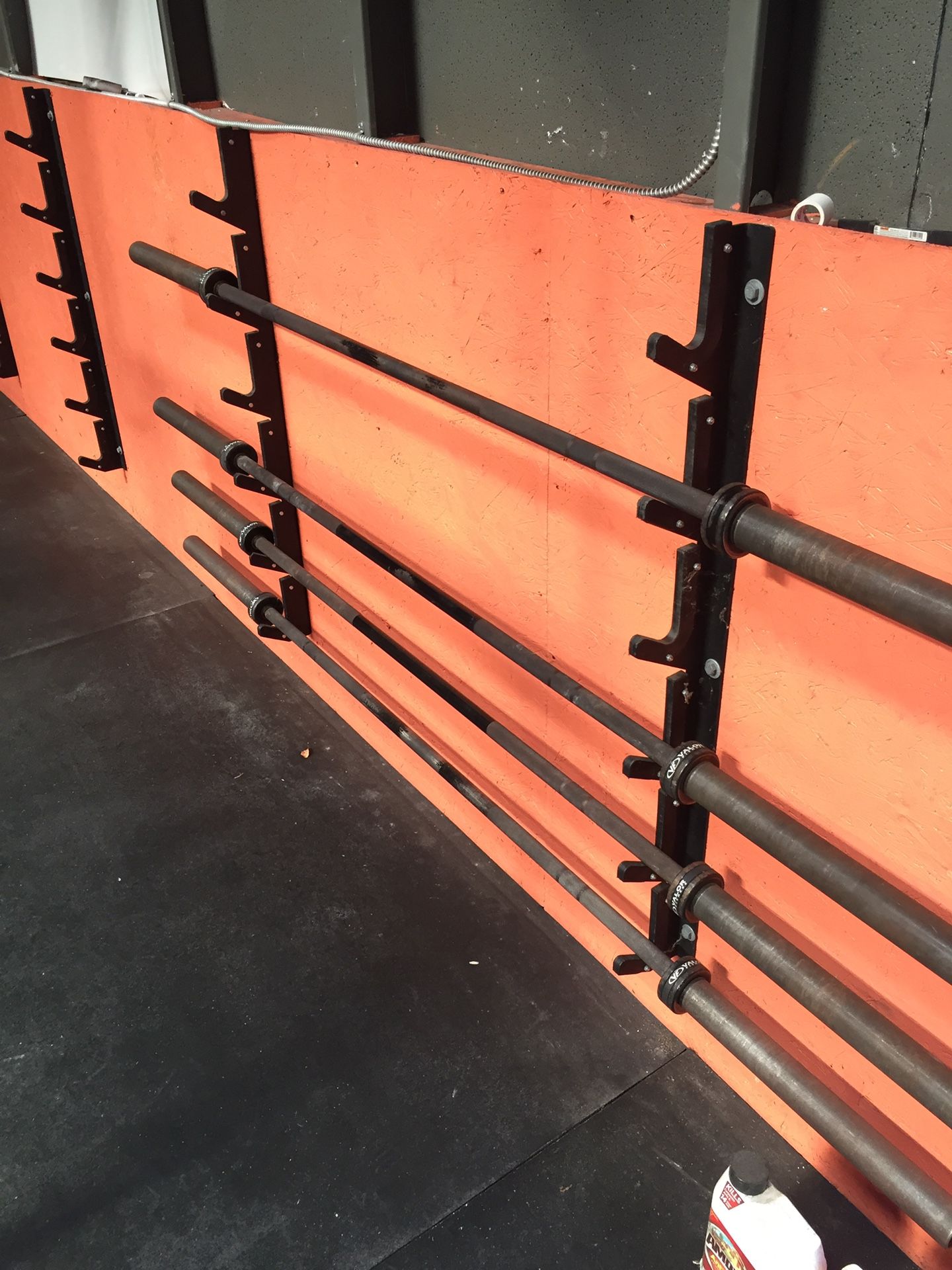 Valor Fitness BH 12 Wall Mount Bar Barbell Storage Rack Heavy