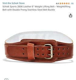 Schiek Leather Weightlifting Belt