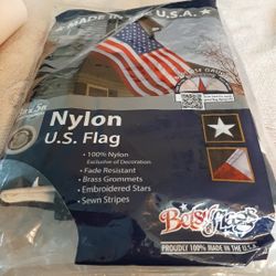 Brand New In Sealed Bag Nylon US Flag