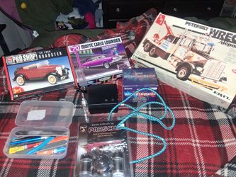 Model kits, paint, air brush kit