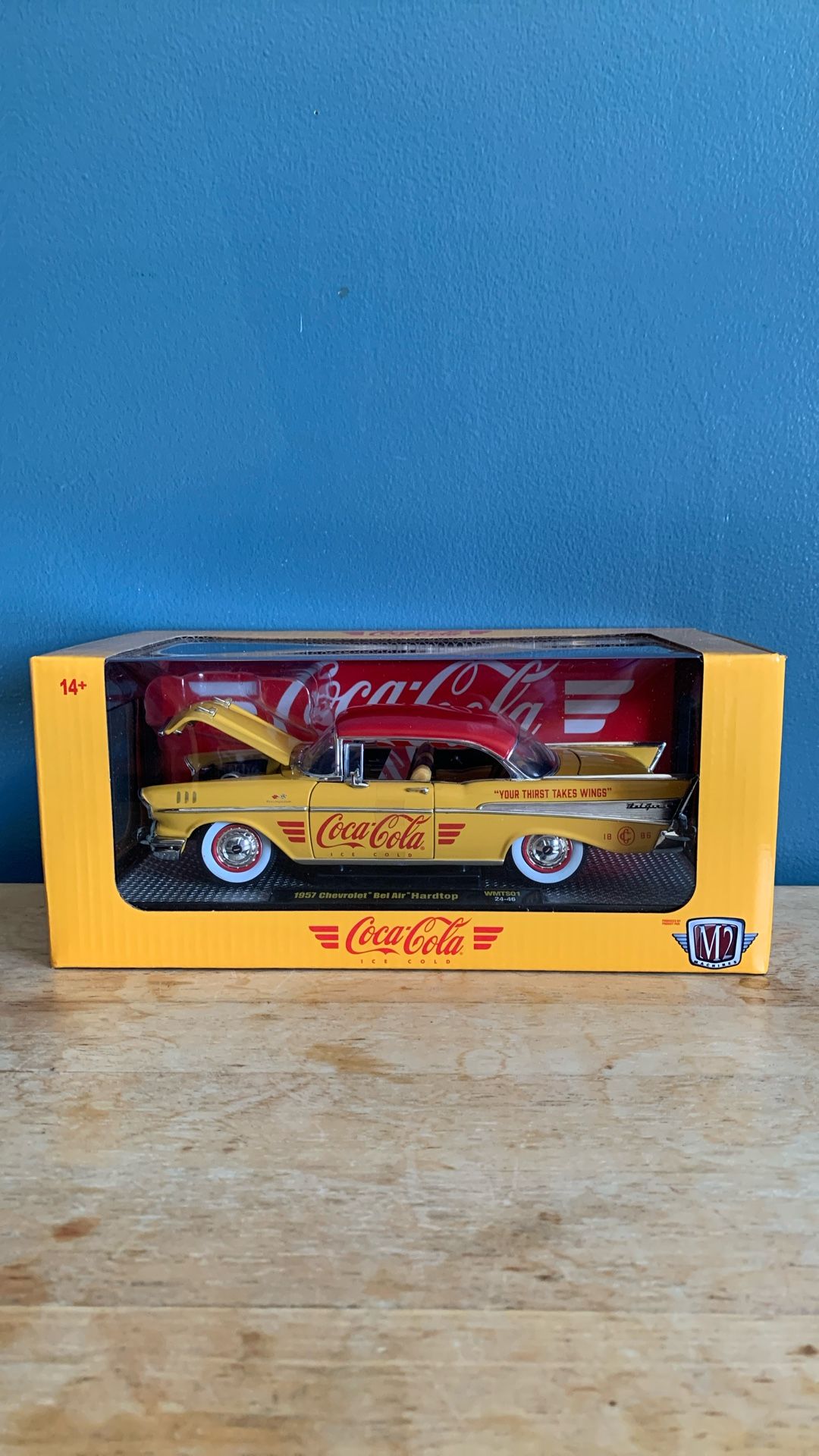 M2 MACHINES COCA COLA 1957 CHEVROLET BEL AIR HARD TOP GREAT FOR CHRISTMAS OR BIRTHDAY GIFT