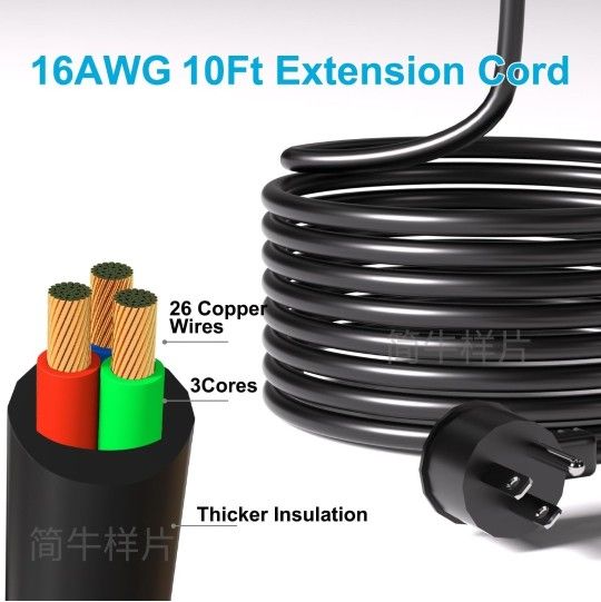 Surge Protector Power Strip Heavy Duty 10 ft Cord 