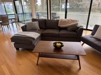 Sectional Couch with Chaise (gray)