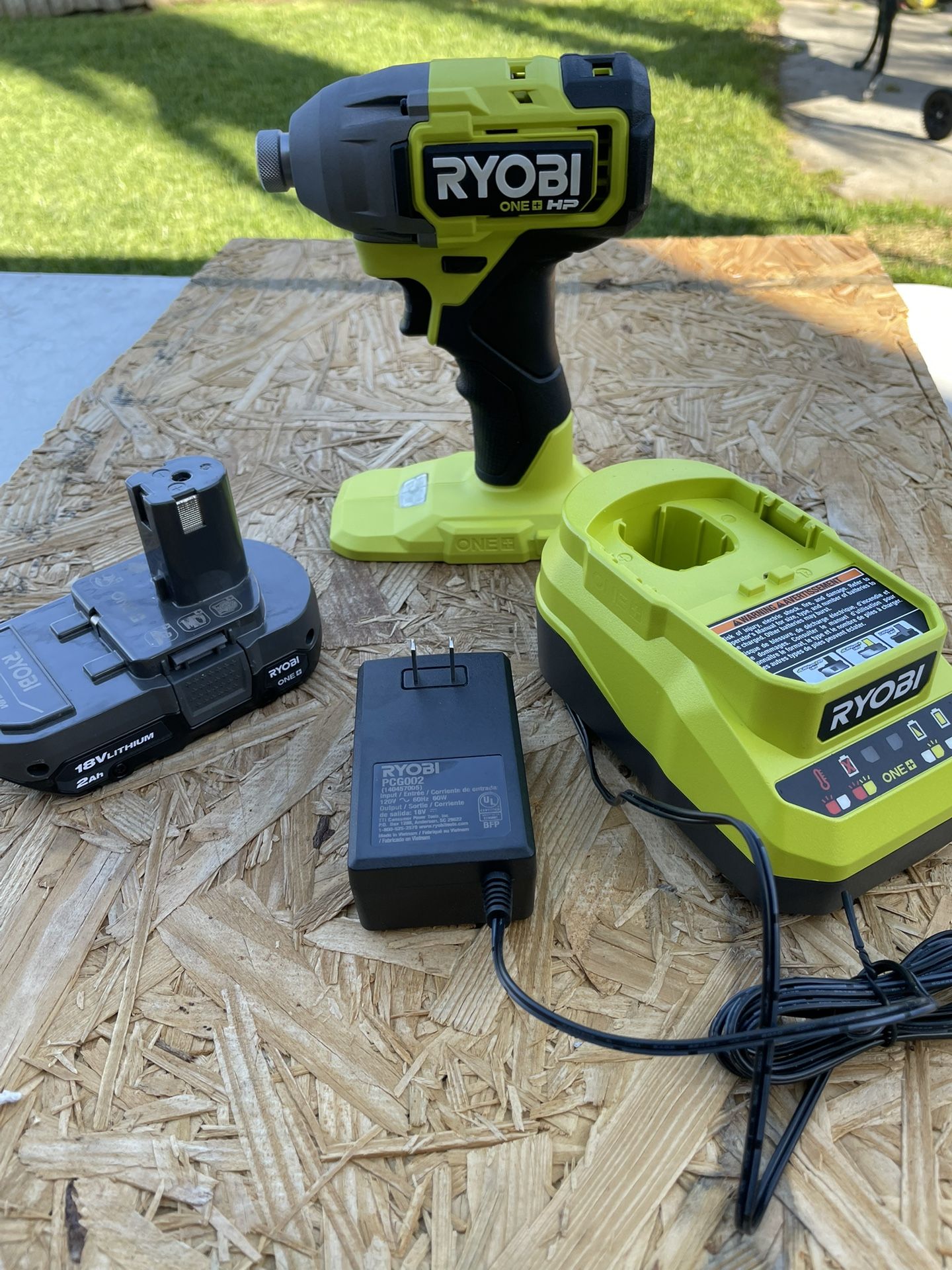 Ryobi Cordless Brushless Hp 18v Impact Driver Drill With Battery And Charger
