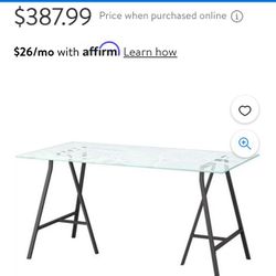 Ikea Table, glass,