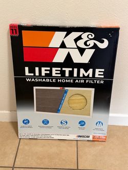 K&N Lifetime Washable Home Air Filter 20x25x1