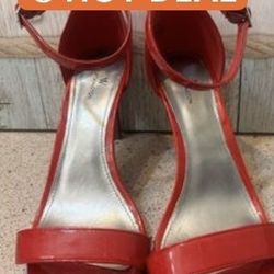 Red Stiletto 👠 Pumps/Heels size 11 the Worthington Bristol. Featuring a patent leather finish and an ankle strap.   🚨SERIOUS BUYERS ONLY   Excellent