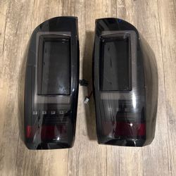 Pair LED Tail Lights For Toyota Tacoma 2016 17-2023 2021 Brake Lamp Smoke/Black