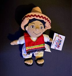 Disney Bean Bag Plush It's a Small World ride MEXICO Disneyland