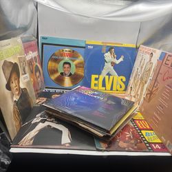 Elvis Vinyl Lot - 21 Records Different Conditions