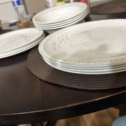 Set Of Melamine Dinner Plates