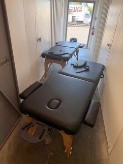 Set of 2 Folding Portable Massage Tables + Carrying Bags