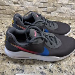 Nike Air Max Oketo Dark Grey Multi Women Sneakers Size 8 Lightly Worn