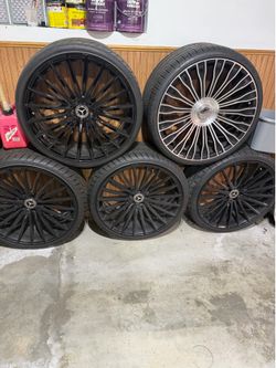 Ram and tire size 22 two set silver and black