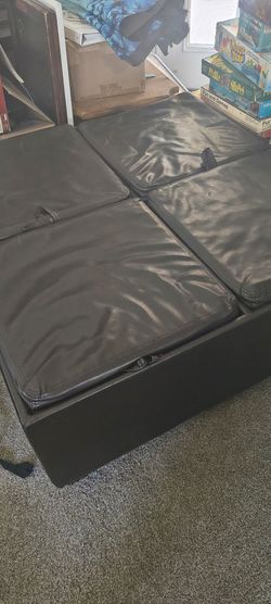 Black ottoman